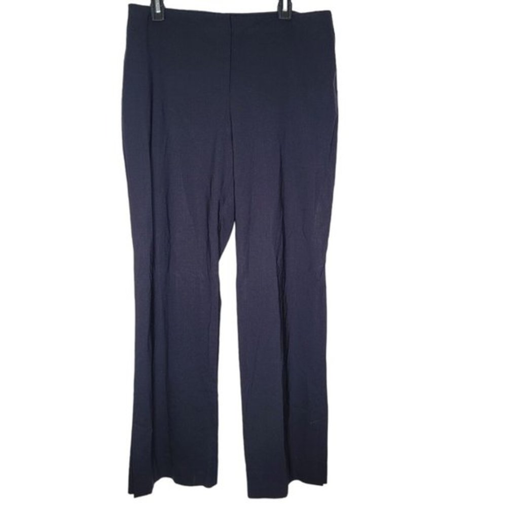 MM. LAFLEUR Size 14 Navy Blue Wide Leg Women's Pants FLAW‎